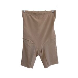 Honeylove Superpower Short Size XL Shapewear Nude Thigh Length High Waisted Sand